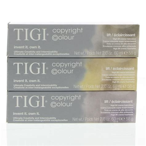 TIGI Copyright Colour High Lift Creme Hair Colour 100 82 Ultra Light
