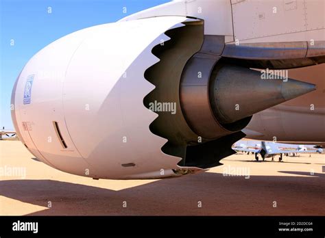 Rolls Royce Rb211 Jet Engine Attached To A Boeing 767 Stock Photo Alamy