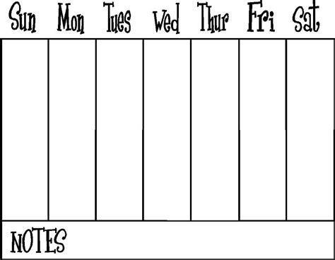 Weekly Calendar | Weekly calendar template, Dry erase calendar, Calendar vinyl
