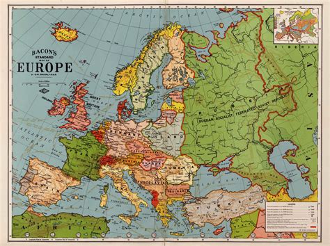 Historic Map Europe 1920s World Maps Online