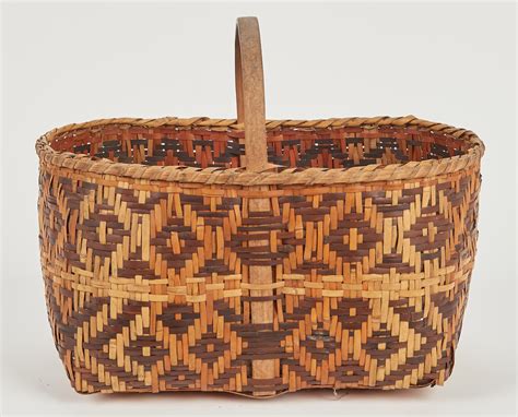 Lot 584 2 Native American Cherokee Rivercane Baskets Case Auctions