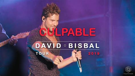 David Bisbal Culpable Directo Tour 2019 Youtube
