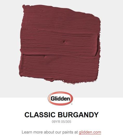 Classic Burgundy Paint Color Glidden Paint Colors With Images