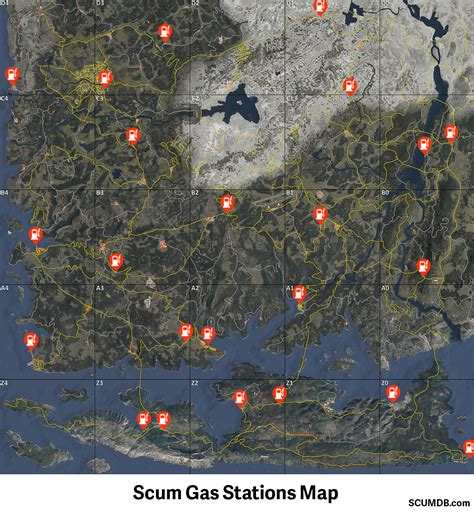 Scum Gas Station Locations Map All Scum Location Maps