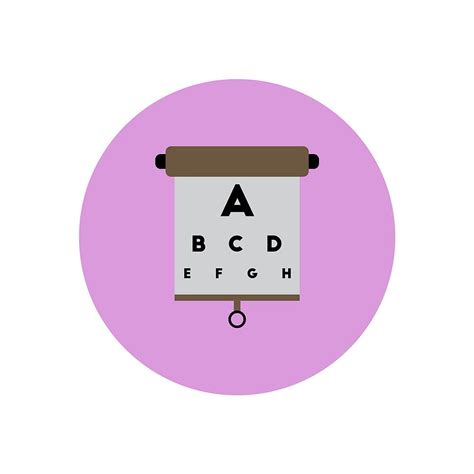 Stylish Icon In Color Circle Eyesight Check Vector Ai Eps Uidownload