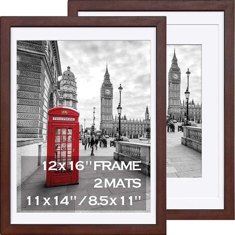12x16 Picture Frames Dark Cherry Made Of Solid Wood