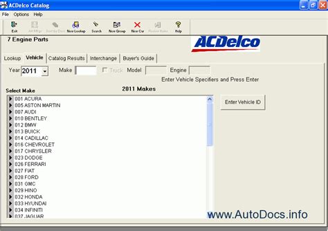 Acdelco Parts Catalog Epc Parts Catalog Order And Download