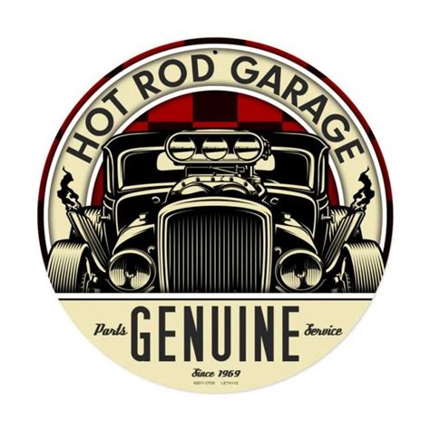 Genuine Hot Rod Garage Metal Sign From Vintrosigns Rat Rods Truck