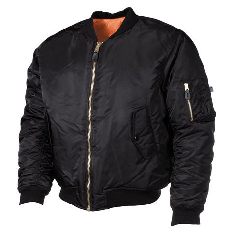 Mfh Ma1 Bomber Pilot Jacket Black Apparel Jackets Flight Jackets