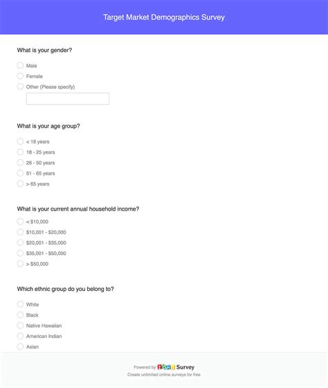 Free 6 Sample Demographic Survey Templates In Pdf Hot Sex Picture