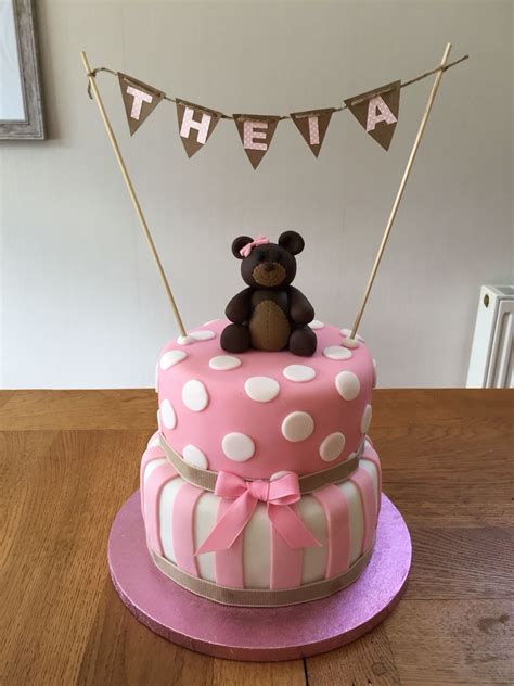 See more ideas about cake, kids cake, cupcake cakes. Teddy bear girly cake | Girly cakes, Cake, Baking
