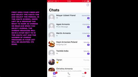 How To Mark Messages Unread Or Read In Viber App Ios Youtube