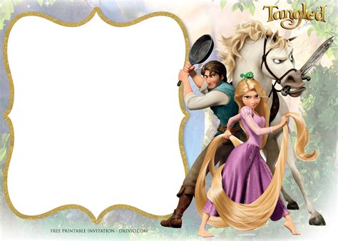 Free Printable Rapunzel Birthday Invitations Printable Templates