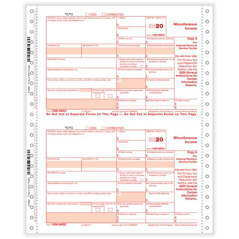 1099 Misc Printable Form