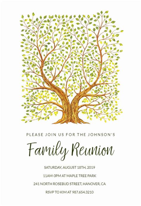 200 family reunion customizable design templates postermywall. 40 Family Reunion Invitations Templates in 2020 | Reunion ...