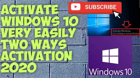 How To Activate Window10 In 2020 Youtube