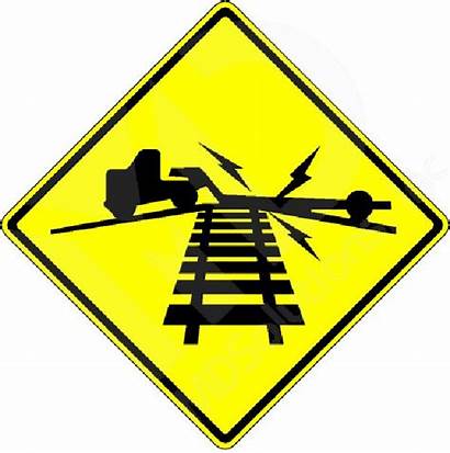 Crossing Railroad Sign Ground Low Rail Clipart