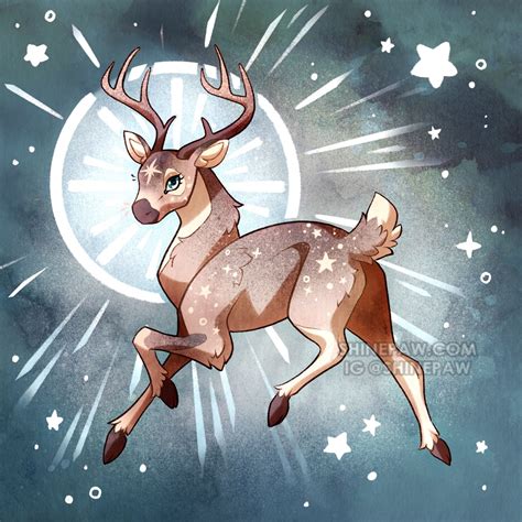 Galaxy Deer Cosmic Critters By Shinepawart On Deviantart