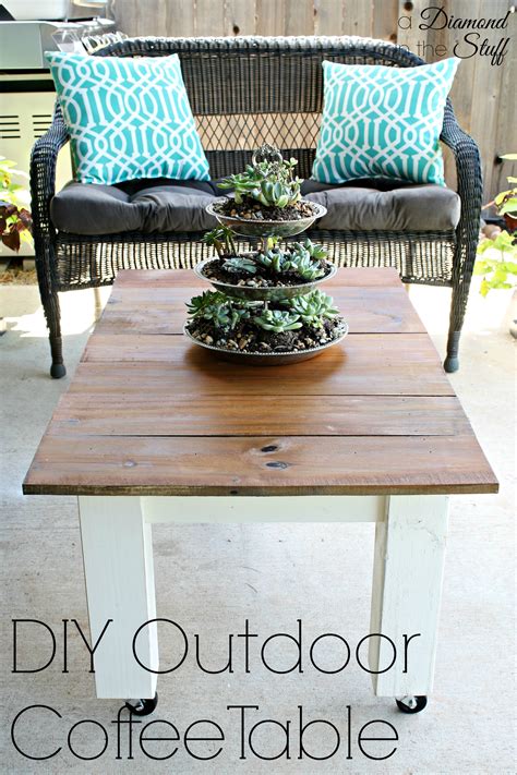 DIY Outdoor Coffee Table – A Diamond in the Stuff