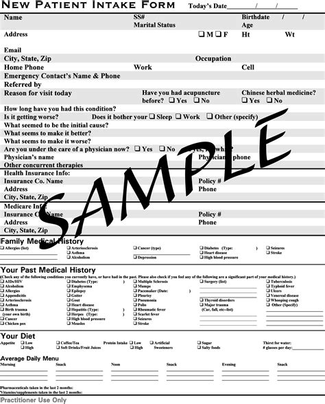 What Is A Patient Intake Form Printable Form Templates And Letter