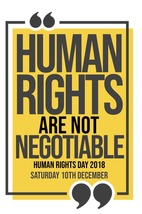 Human Rights Day Poster Template Postermywall