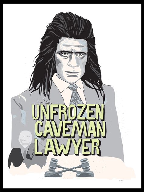 Saturday Night Live Unfrozen Caveman Lawyer Poster 18x24 Nbc Store