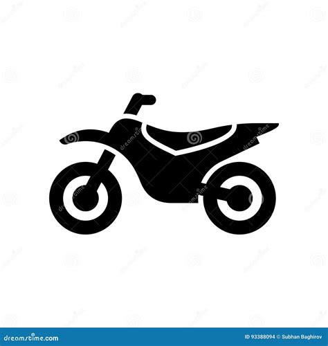 Motorcycle Motorbike Icon Simple Flat Vector Illustration Stock Vector