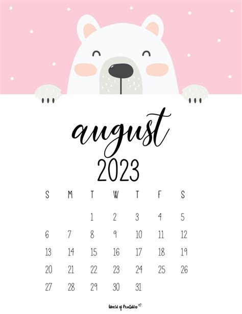 August 2023 Calendar Girly Get Latest Map Update