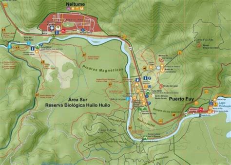Mapa Reserva X Huilo Huilo