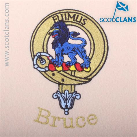 Bruce Crest Embroidered Scotclans Custom Embroidery Embroidered Custom