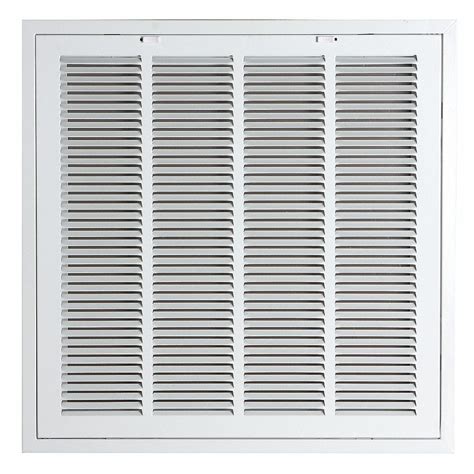 Grainger Approved Filtered Return Air Grille Removable Face White 24