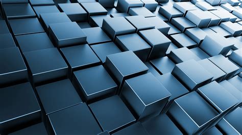 3d Square Abstract Blue 4k Wallpaper Best Wallpapers