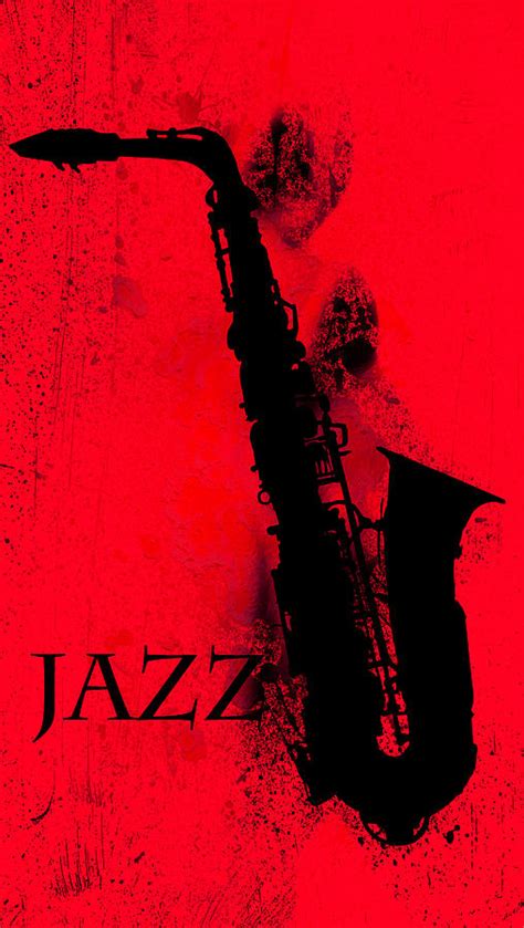 Jazz Sax Red Painting By Steve K Fine Art America