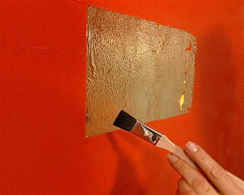 How To Gold Leaf Accent Wall Hgtv