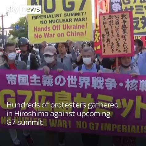 Sky News On Twitter Hundreds Of Protestors Gathered In The Japanese