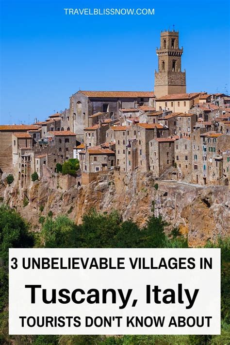 3 Unbelievable Villages In Tuscany Tourists Don T Know About Artofit