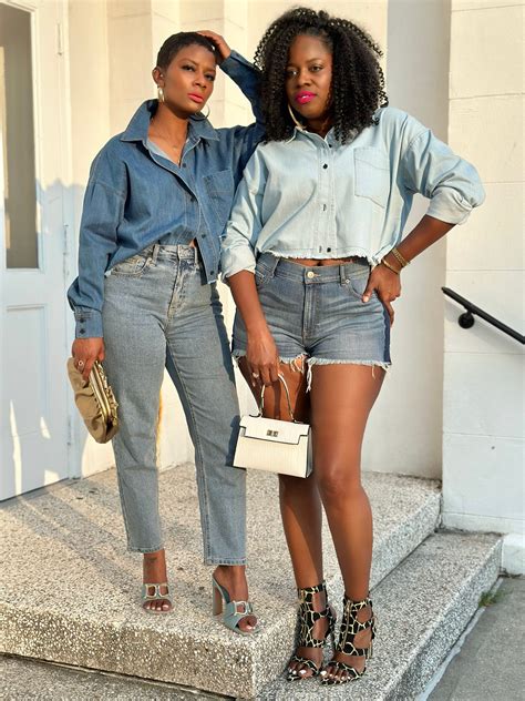 Denim Duo Top 2 Colors Insideout