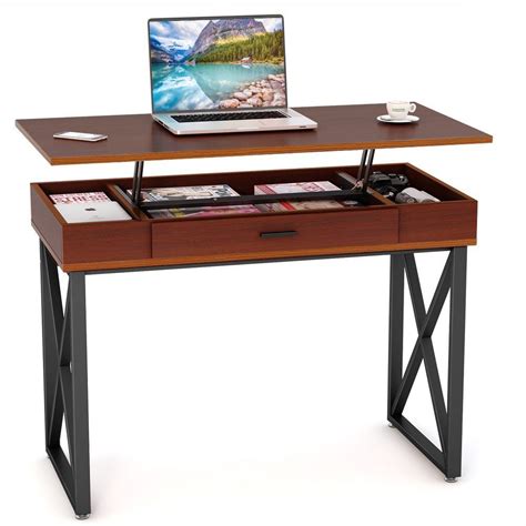 Best height adjustable standing desk models of 2021 allow you to adjust the height of your working surface to have body movement and good blood height adjustable — you can adjust it to different position for ergonomic comfort. Amazon.com: Tribesigns Lift Top Computer Desk, Height ...