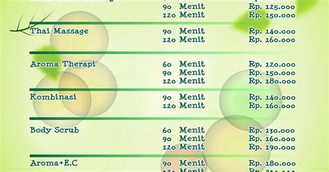 Contoh Sample Brosur Massages Nova Grafis