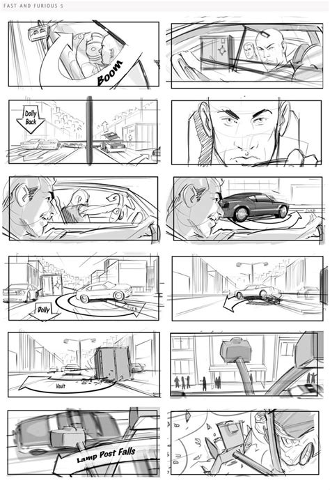 Fast And Furious 5 Storyboard Film Storyboard Examples Storyboard