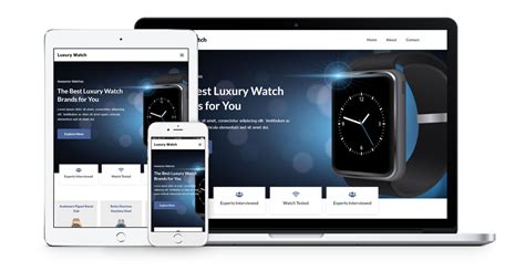 Luxury Watch Amazon Product Review Page Elementor Web Template