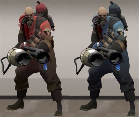 Clean Team Themed Pyro Backpack Team Fortress 2 Mods