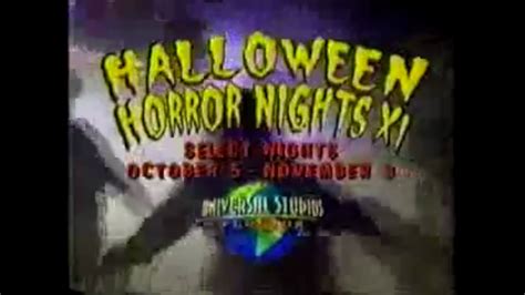 Halloween Horror Nights Xi 2001 Tv Commercial Universal Studios