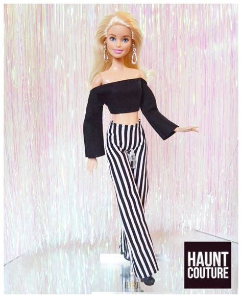 Barbie Doll Haunt Couture Bohemian Top Black High Etsy