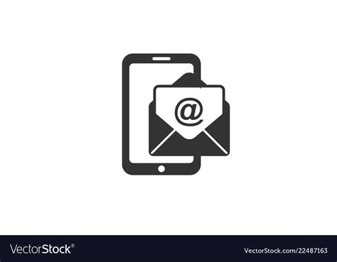 Phone Mail Icon Royalty Free Vector Image Vectorstock