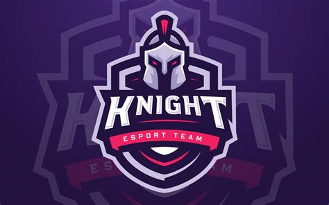 Professional Knight Esports Logo Template For Game Team Or Gaming