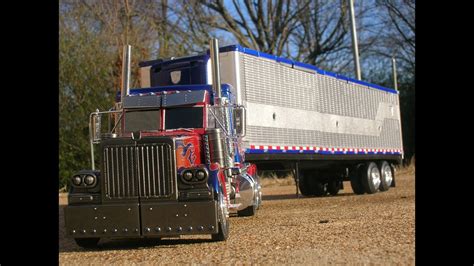 Custom Transformers Ultimate Optimus Prime With Trailer And Upgrade