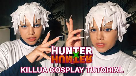 Killua Hijab And Makeup Cosplay Tutorial Hunter X Hunter Cosplay Youtube
