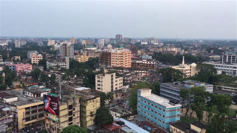 Aerial View Of Sylhet City Youtube