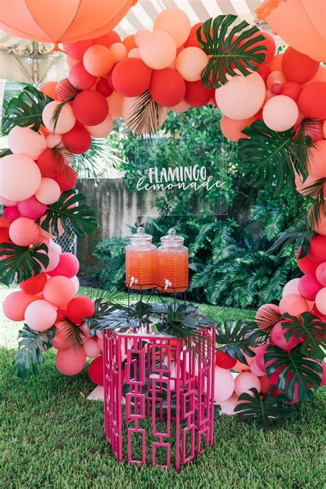 Maybe you would like to learn more about one of these? Tropical Flamingo Pool Party | Kara's Party Ideas ...